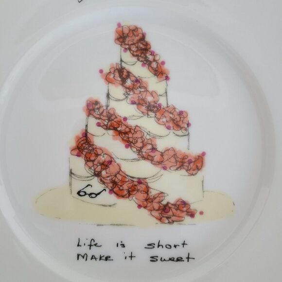 Sylvia Weinstock Felissimo Dessert Hors D'Oeuvres Cake Plate Make It Sweet - Picture 9 of 16